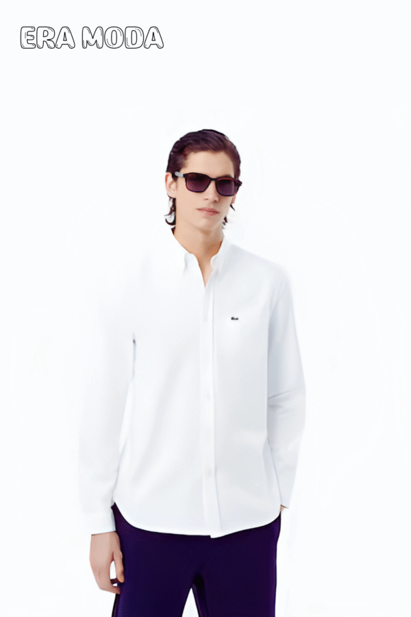 lacoste white chemise