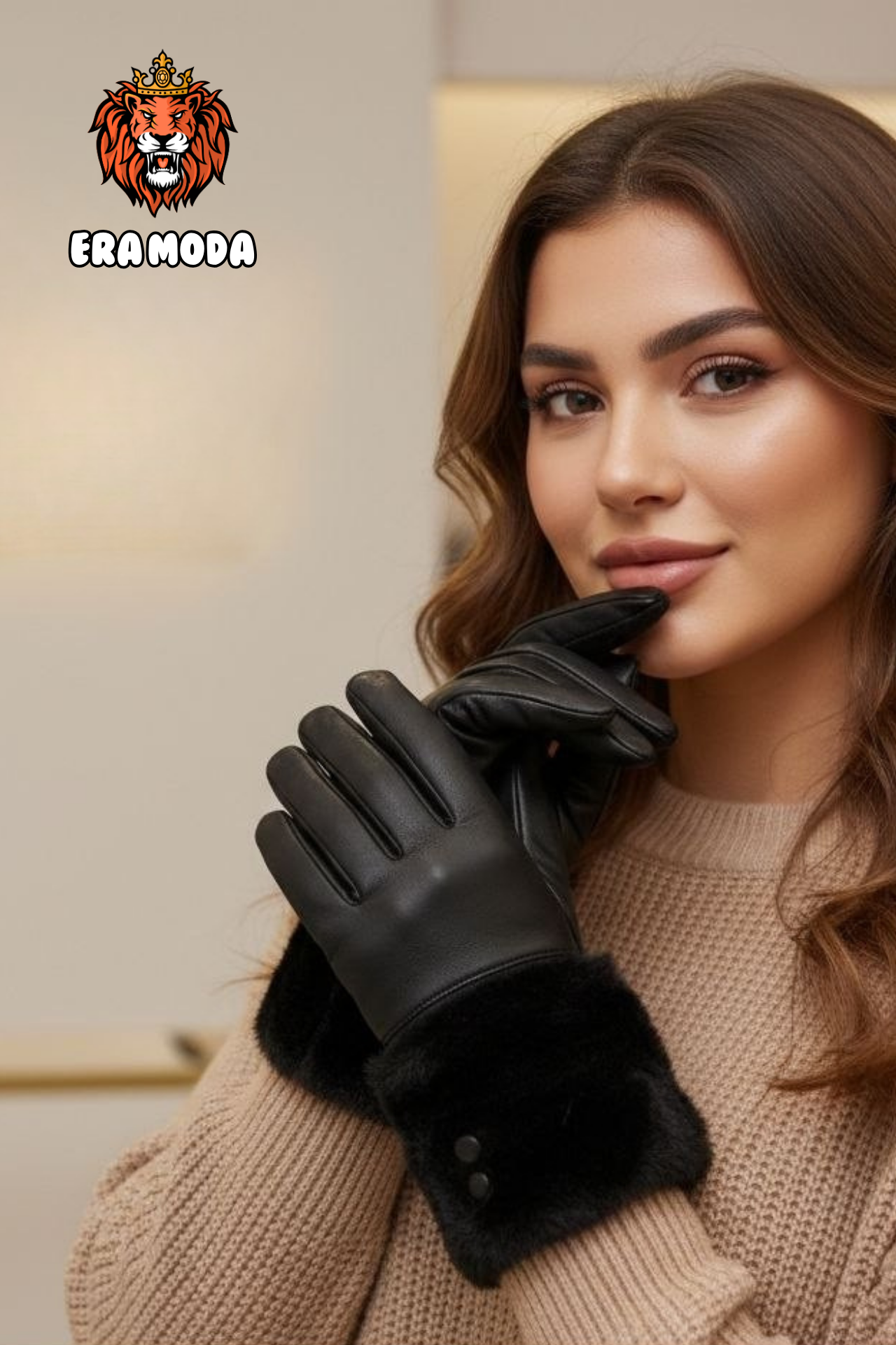 جوانتي نسائي فاخر من الفرو والجلد الطبيعي ألوان مميزة تليق بكِ جوانتي نسائي فاخر من الفرو والجلد الطبيعي ألوان مميزة تليق بكِ